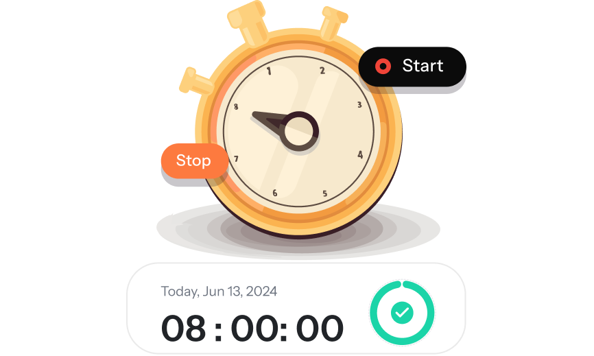 Automatic time tracking interface
